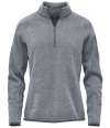 FHP-1W Stormtech Ladies Avalante 1/4 Zip Fleece Granite Heather colour image